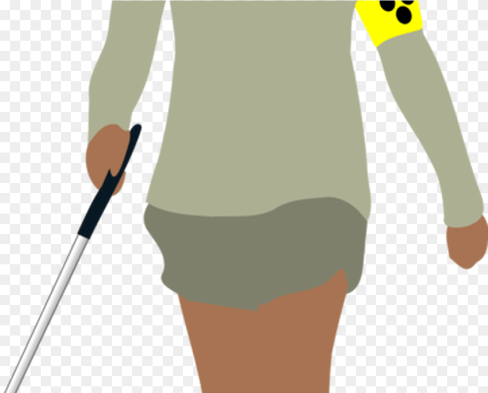 Transparent Stick Woman Blind Woman, Clothing, Person, Shorts, Walking Png Image