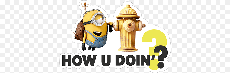 Transparent Sticker Minions Wall Stickers Fire Hydrant, Fire Hydrant, Baby, Person Png Image