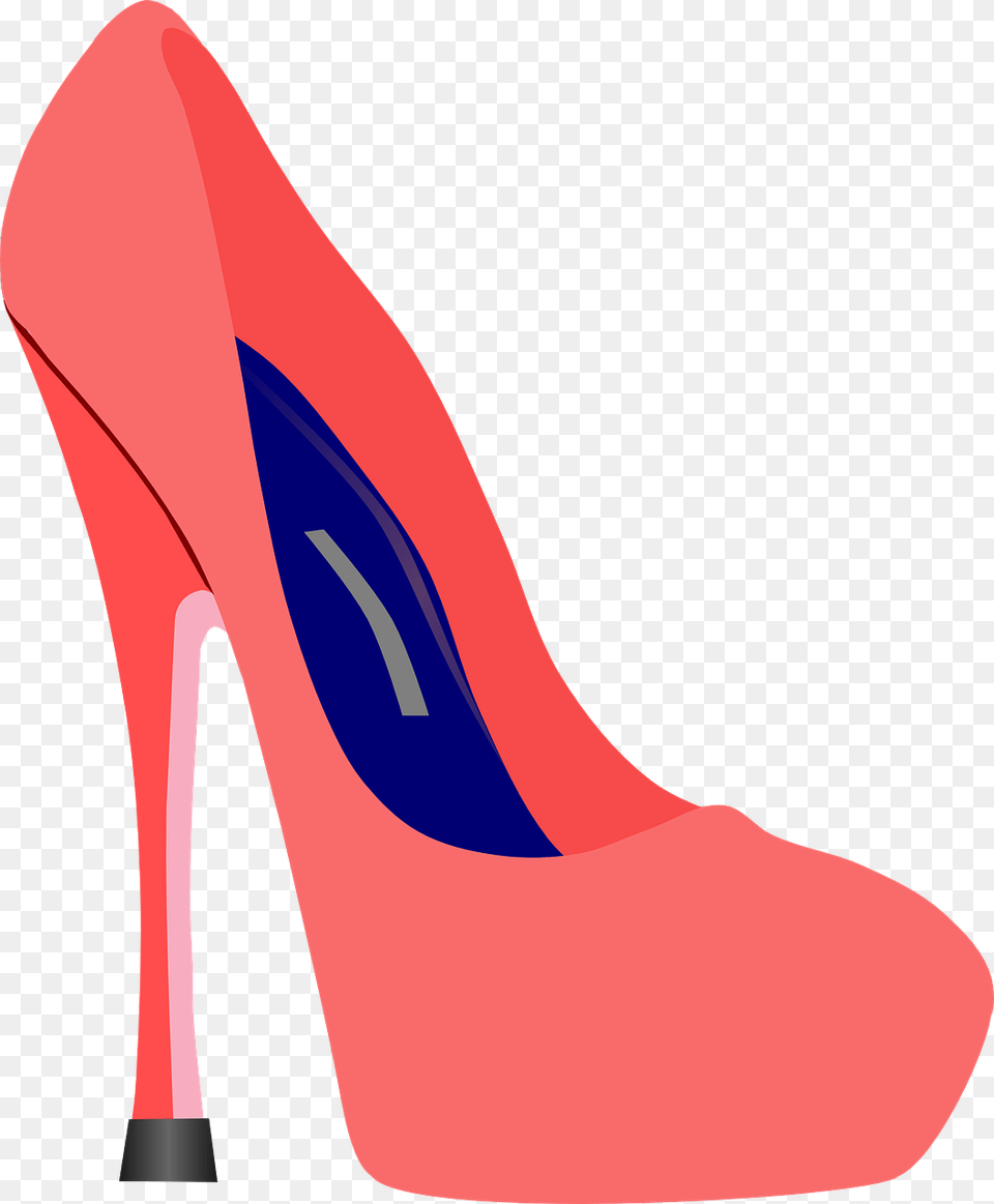 Transparent Stilettos Sapato Rosa Desenho, Clothing, Footwear, High Heel, Shoe Free Png Download