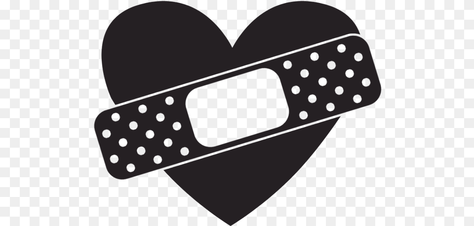 Transparent Stock Band Aid Clipart Heart With Bandaid, Bandage, First Aid Png Image