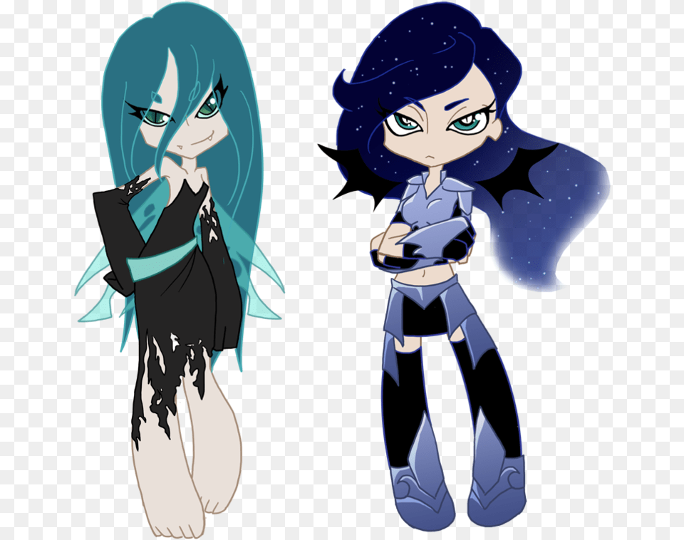 Transparent Stocking Anarchy Mlp Nightmare Moon And Queen Chrysalis, Book, Comics, Publication, Adult Free Png Download