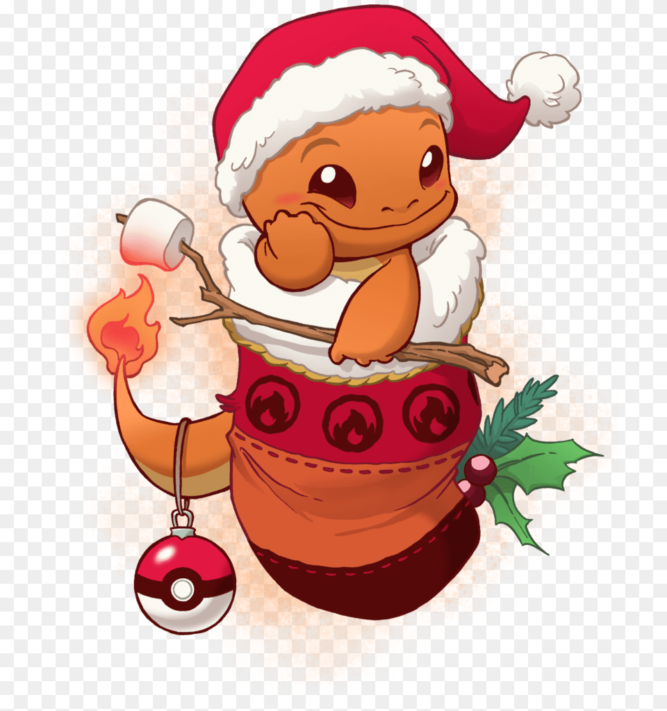 Transparent Stocking Stuffer Clipart Christmas Charmander, Cream, Dessert, Food, Ice Cream Free Png