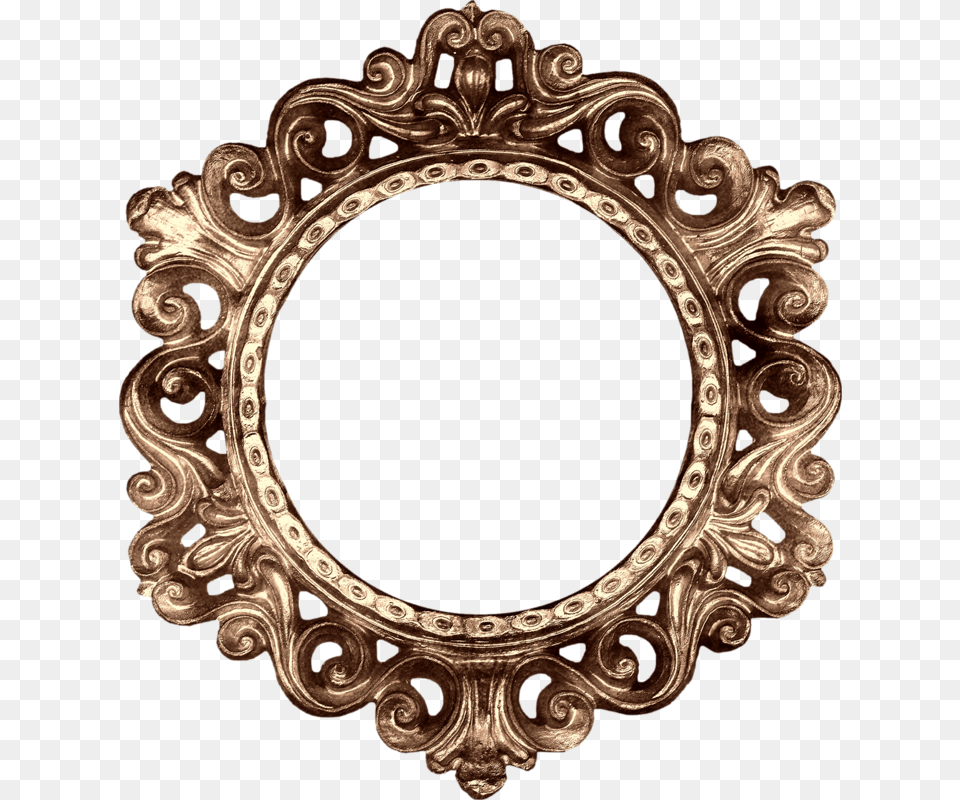 Transparent Stone Border Vintage Picture Frame, Oval, Photography, Bronze, Accessories Free Png Download