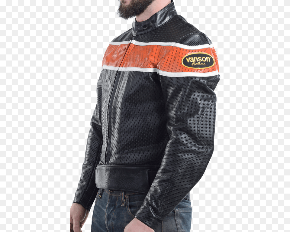 Transparent Straight Jacket Leather Jacket, Clothing, Coat, Adult, Male Free Png Download