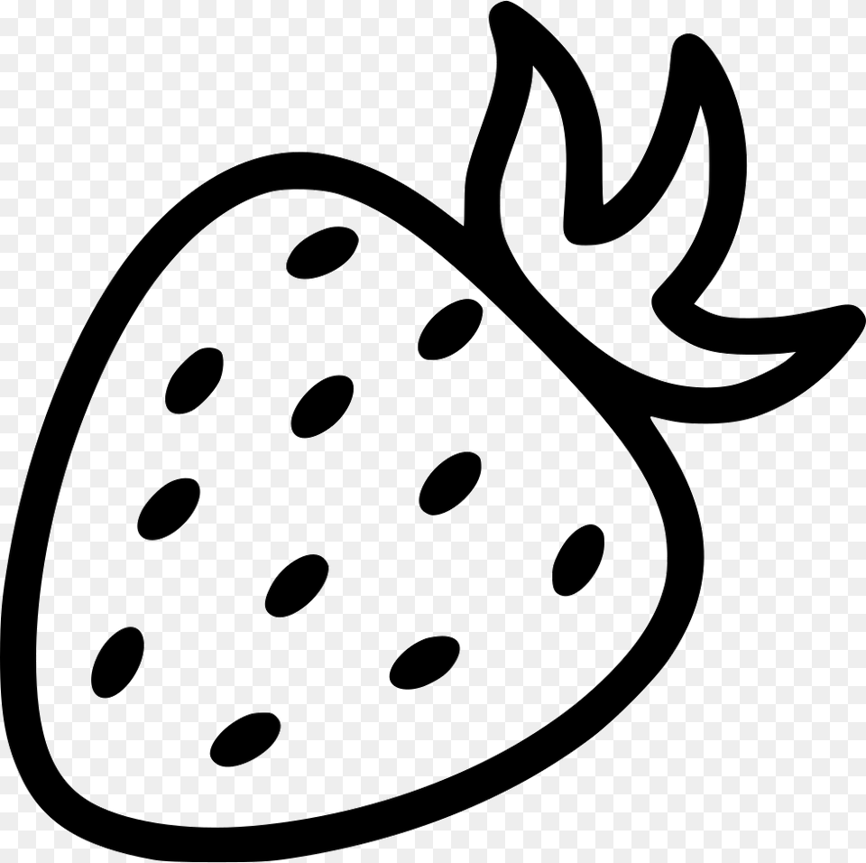 Transparent Strawberry Clip Art Strawberry Black And White, Berry, Produce, Food, Fruit Free Png Download