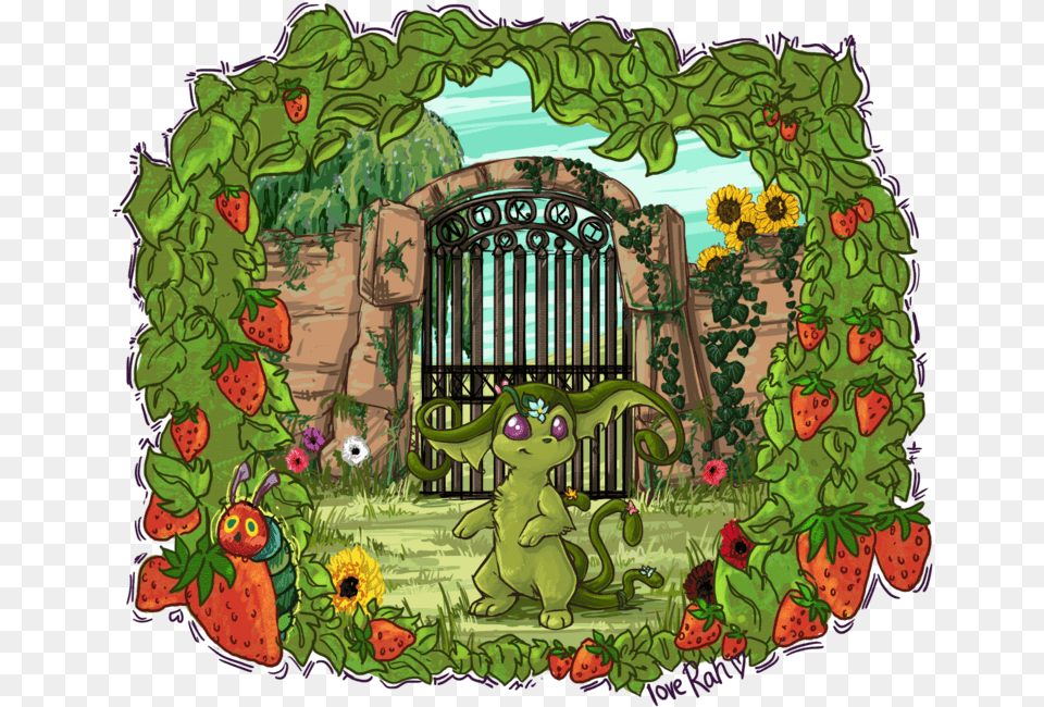 Transparent Strawberry Plant Garden Flower Cartoon, Nature, Outdoors, Animal, Zoo Free Png