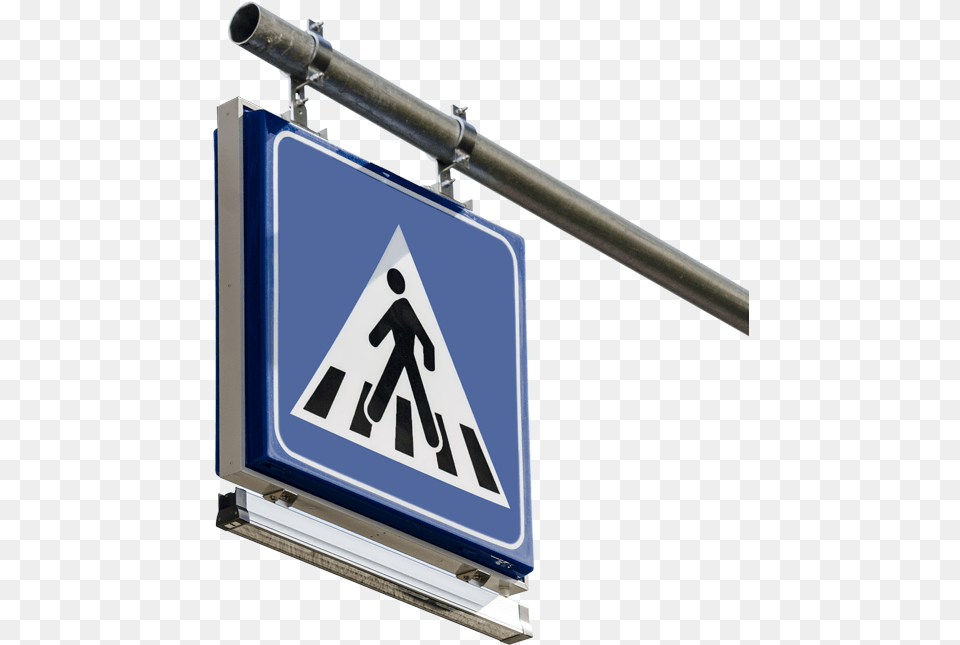 Transparent Street Sign Pole Portale Attraversamento Pedonale, Symbol, Gun, Weapon Png Image