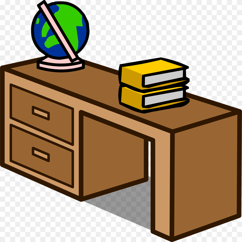Transparent Student Desks Clipart Book Is On The Desk, Drawer, Furniture, Table, Mailbox Free Png Download