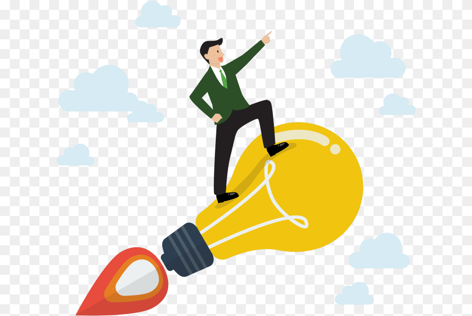 Success Clipart Success Rocket, Light, Person, Man, Male Free Transparent Png