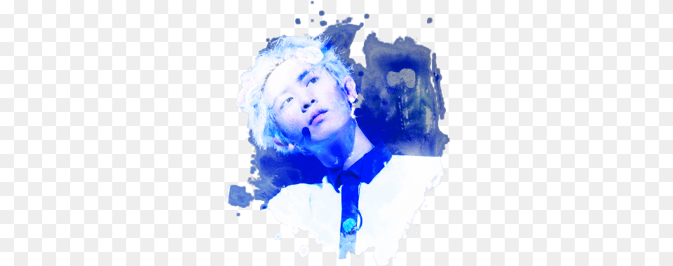 Transparent Suga Watercolour Exo, Head, Photography, Portrait, Face Free Png