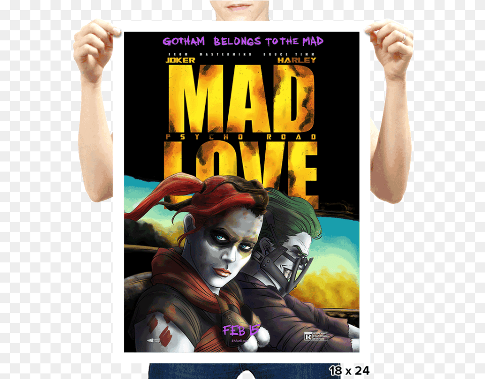 Transparent Suicide Squad Joker Joker Mad Love Poster, Publication, Book, Comics, Adult Png Image