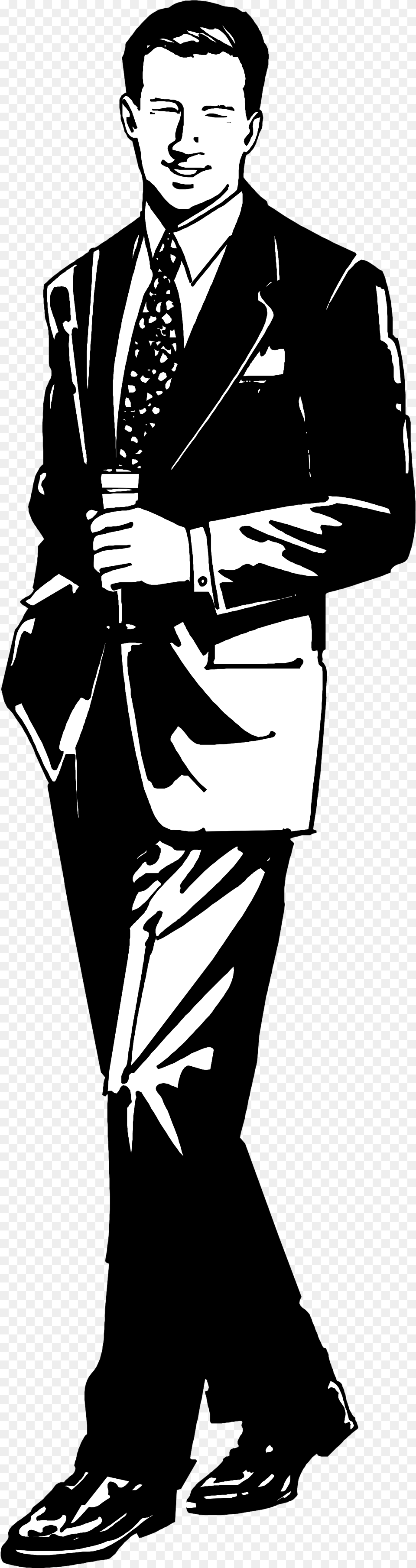 Transparent Suit Clipart Tailor Clipart Black And White, Stencil, Adult, Person, Man Png Image