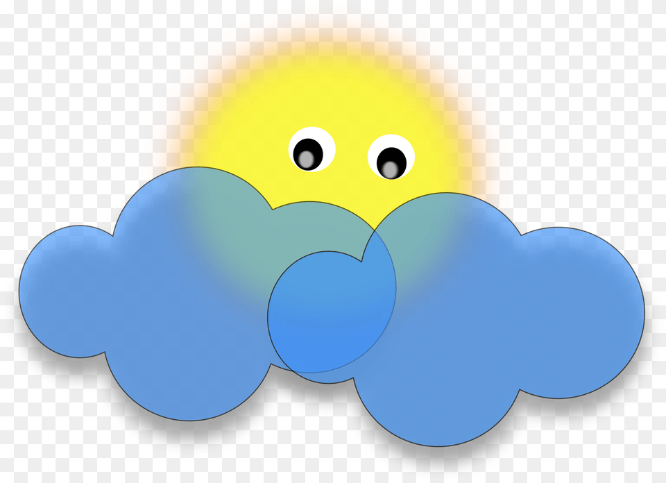 Transparent Sun And Clouds Sun Behind Clouds Clipart, Sphere, Nature, Outdoors, Sky Png Image