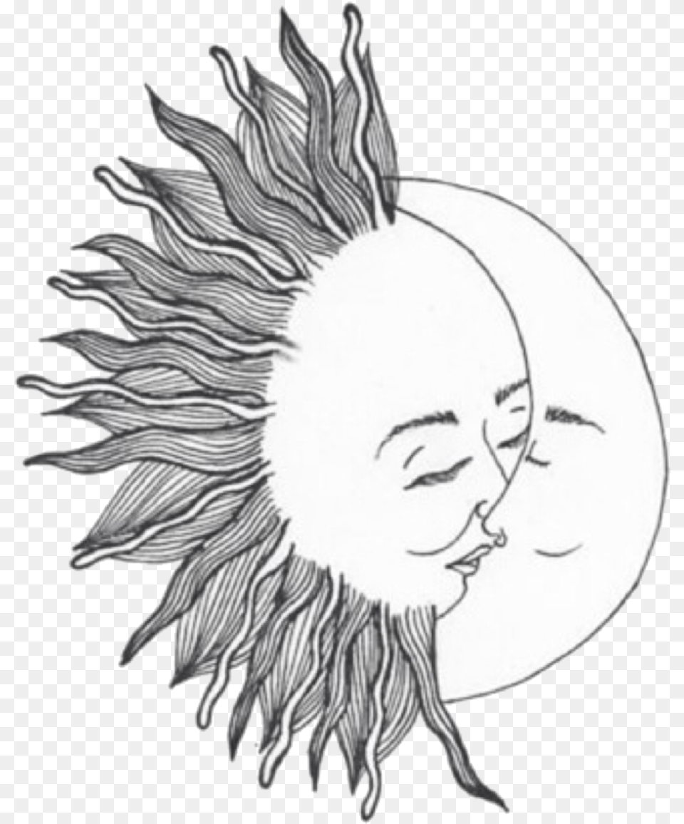 Transparent Sun Doodle Transparent Sun And Moon, Art, Drawing, Person, Face Png Image