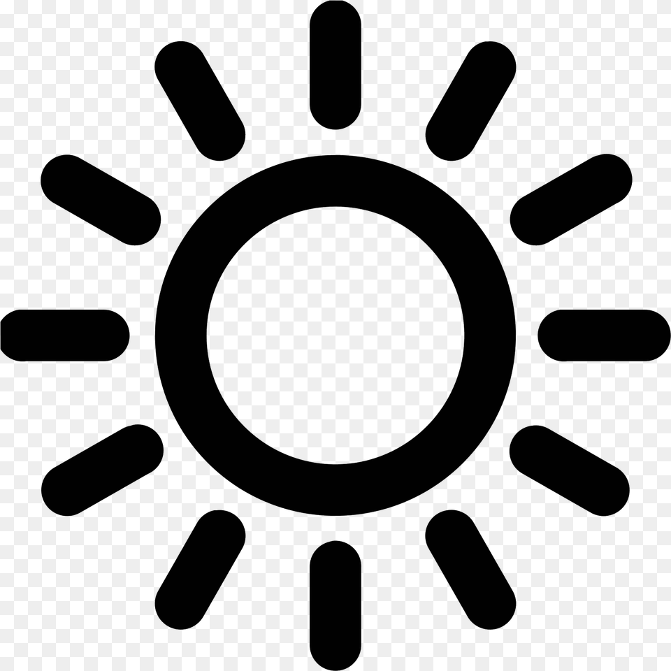 Transparent Sun Icon, Gray Png Image