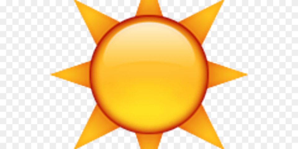 Transparent Sun With Rays Clipart Transparent Sun Emoji, Nature, Outdoors, Sky, Symbol Free Png