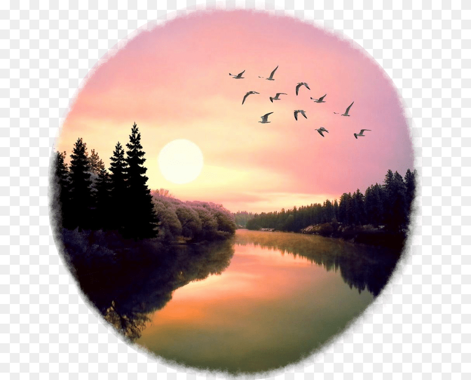 Transparent Sunset Clipart Reflection, Scenery, Photography, Outdoors, Sun Free Png Download