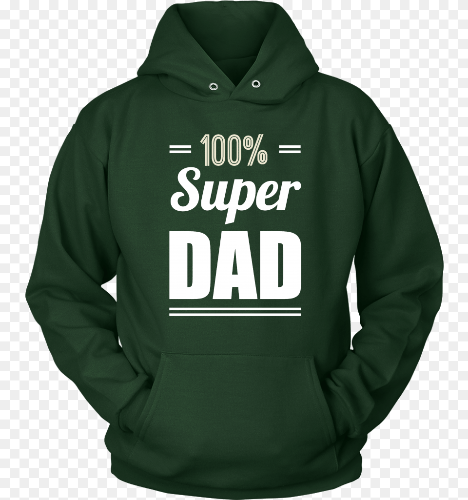 Transparent Super Dad Clipart Hoodie, Clothing, Knitwear, Sweater, Sweatshirt Free Png Download