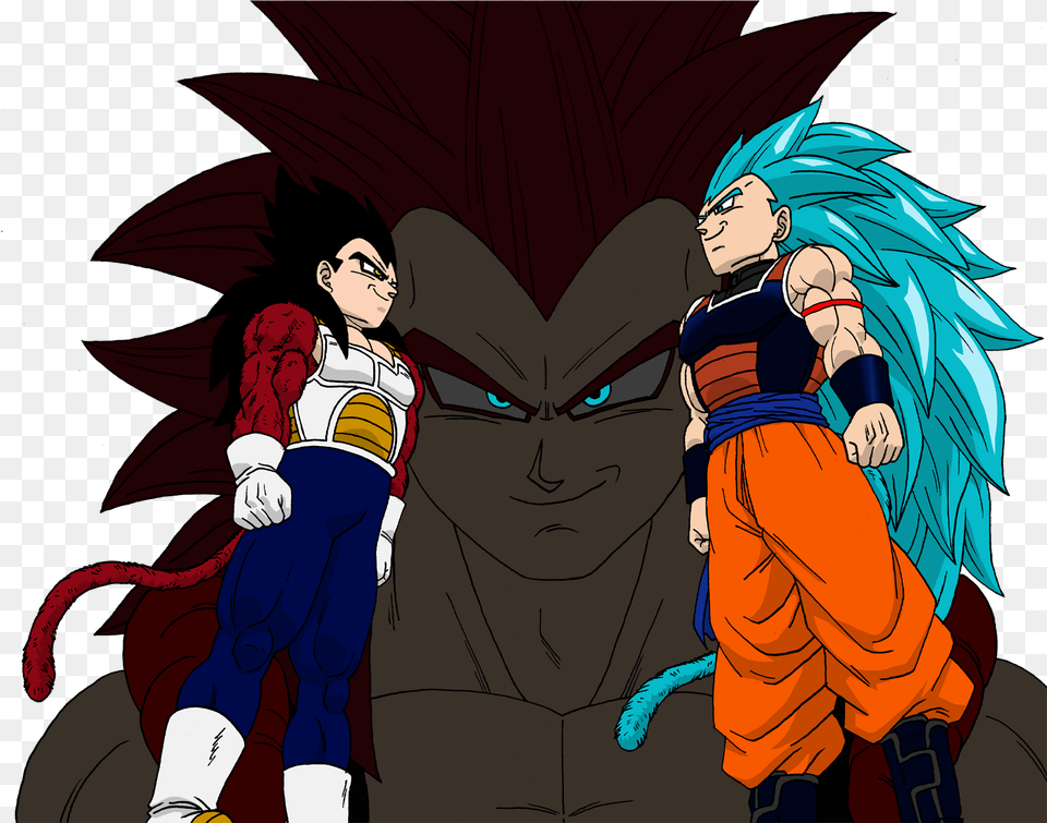 Transparent Super Saiyan 4 Goku If Raditz Turned Good, Publication, Book, Comics, Adult Png Image