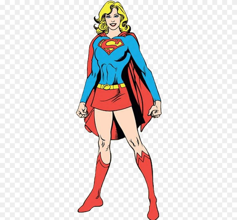 Transparent Supergirl Dc Comic Movies Comparison, Adult, Publication, Person, Female Free Png Download