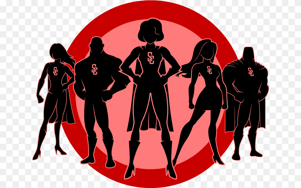 Superhero Silhouette Wellness Superhero, Adult, Person, Man, Male Free Transparent Png