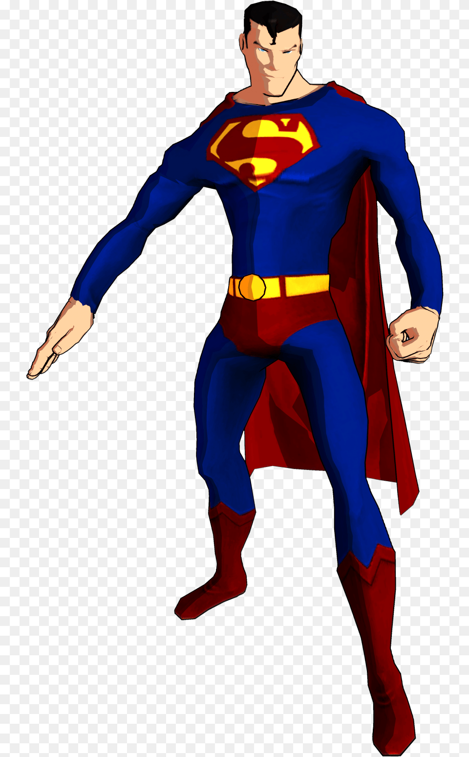 Transparent Superman Clip Art Superman, Cape, Clothing, Adult, Person Png