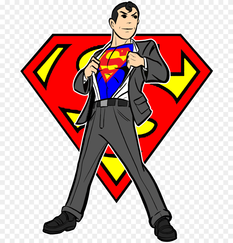 Transparent Superman Clipart Superman Logo, Book, Publication, Comics, Adult Png