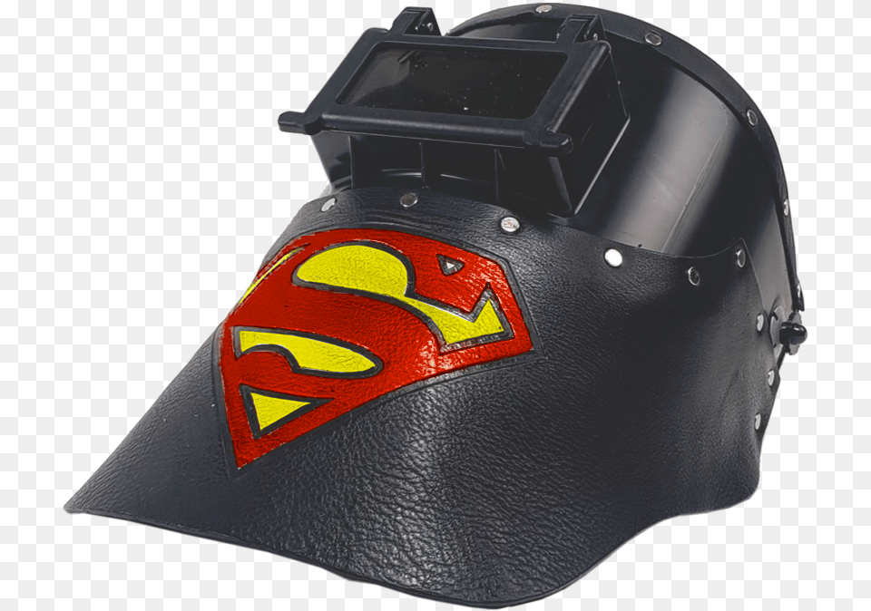 Transparent Superman Face Superman, Crash Helmet, Helmet, Clothing, Hardhat Free Png Download