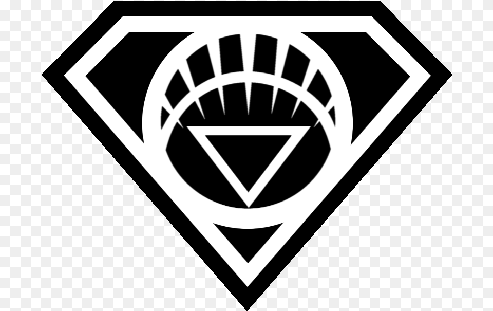 Transparent Superman Symbol White Lantern, Logo, Emblem Free Png