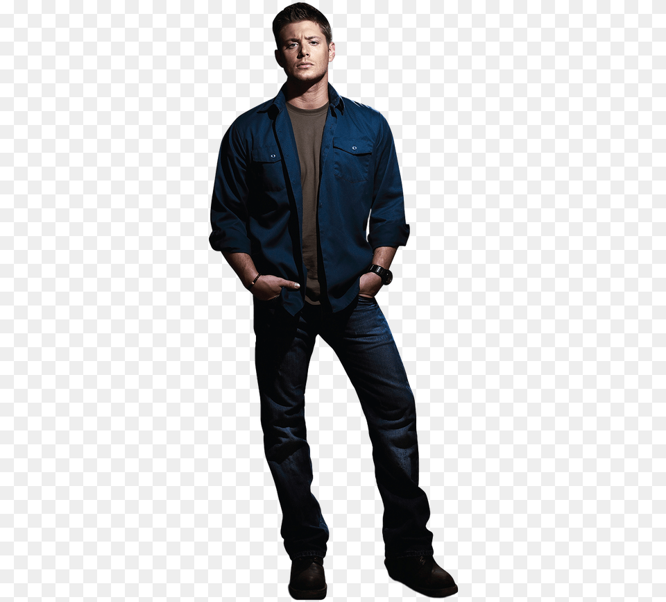 Transparent Supernatural Dean Winchester Cardboard Cutout, Long Sleeve, Sleeve, Clothing, Coat Png