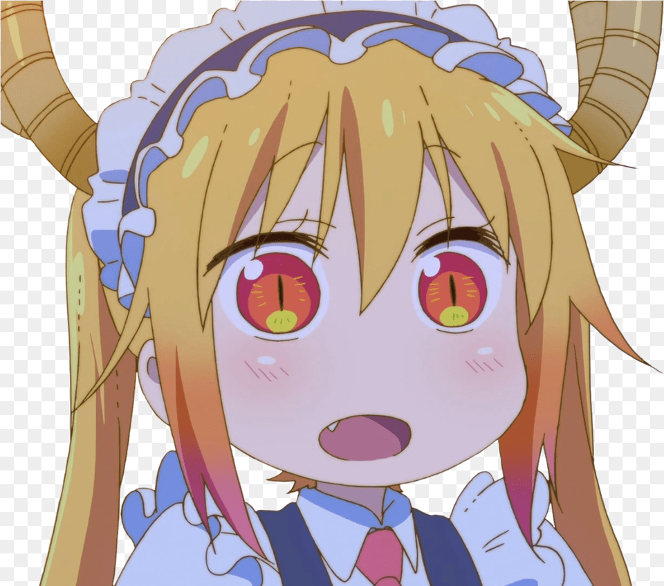 Transparent Surprise Face Dragon Maid Tohru Face, Anime, Baby, Person, Head Free Png