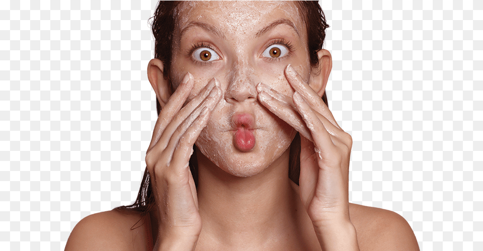 Transparent Surprised Girl St Ives Avocado Amp Honey Face Scrub, Adult, Washing, Portrait, Photography Png