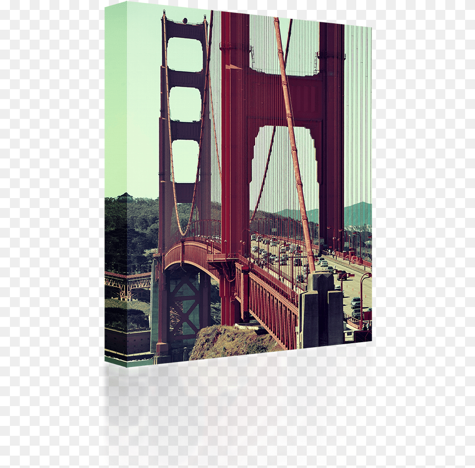 Transparent Suspension Bridge Clipart Golden Gate Bridge, Arch, Architecture, Car, Transportation Png Image
