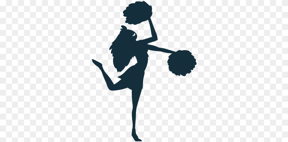 Transparent Svg Vector File Cheerleader Silhouette, Dancing, Leisure Activities, Person Free Png Download