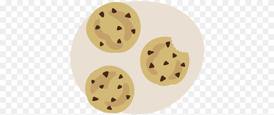 Transparent Svg Vector File Chocolate Chip Cookie, Food, Sweets, Animal, Bear Free Png