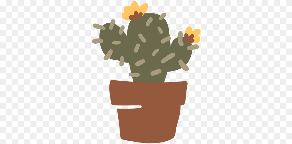 Transparent Svg Vector File Flower Pot Cartoon Vexels, Plant, Potted Plant, Cookware, Cactus Free Png Download