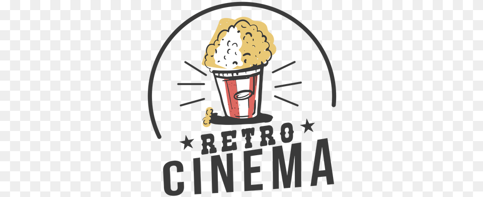 Transparent Svg Vector File Logo De Cine Retro, Cream, Dessert, Food, Ice Cream Png Image