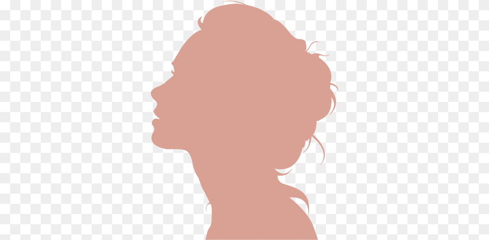 Transparent Svg Vector File Long Hair Girl Silhouette, Body Part, Face, Head, Neck Free Png Download