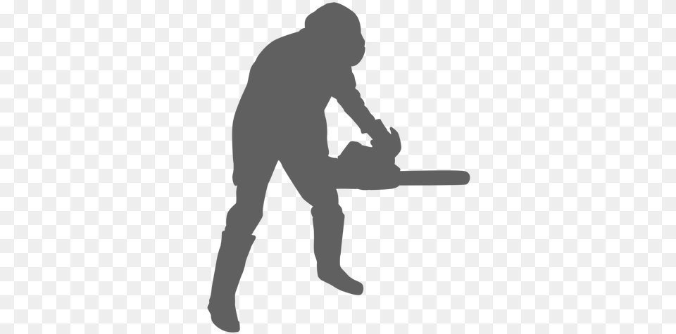 Svg Vector File Man Cutting Tree With Chainsaw Silhouette, Adult, Male, Person Free Transparent Png