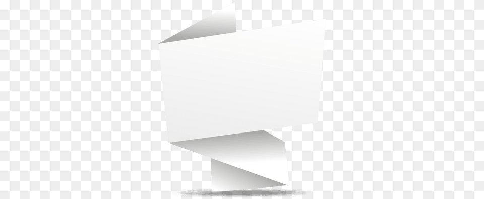 Svg Vector File Origami Banner Arrow White, Paper Free Transparent Png