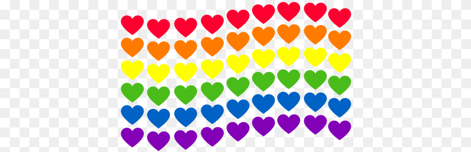 Transparent Svg Vector File Rainbow Heart Svg, Purple Free Png