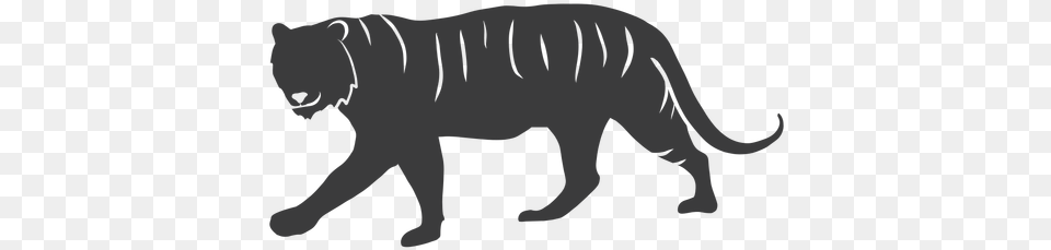 Transparent Svg Vector File Silueta Tigre Andando, Baby, Person, Animal, Wildlife Free Png Download