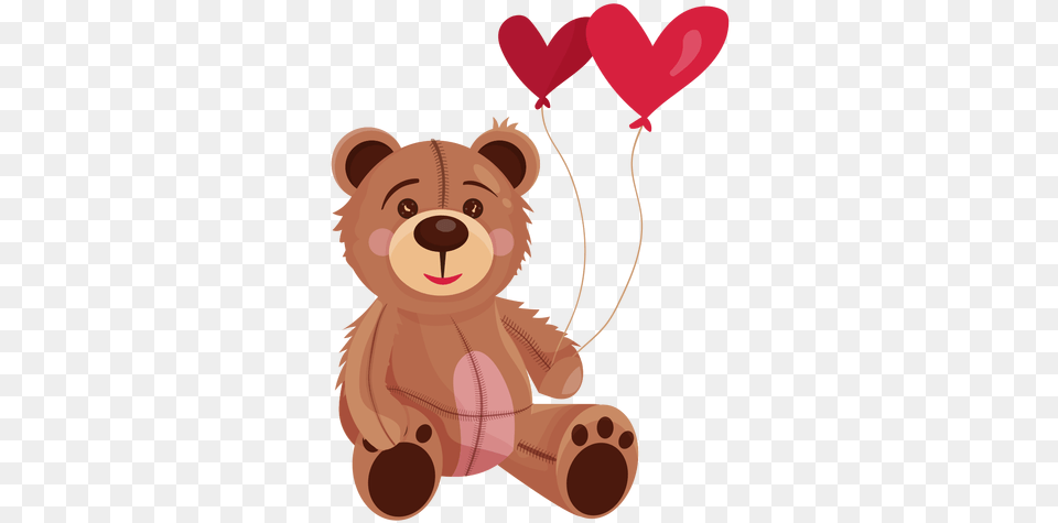 Transparent Svg Vector File Ursinho Com Balao, Animal, Bear, Mammal, Wildlife Png Image