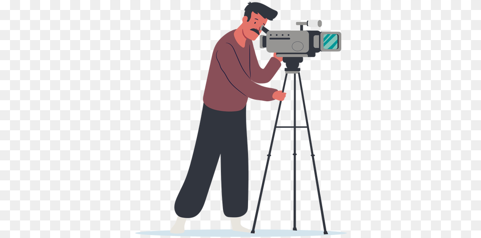 Transparent Svg Vector File Video Camera, Photography, Tripod, Adult, Male Png