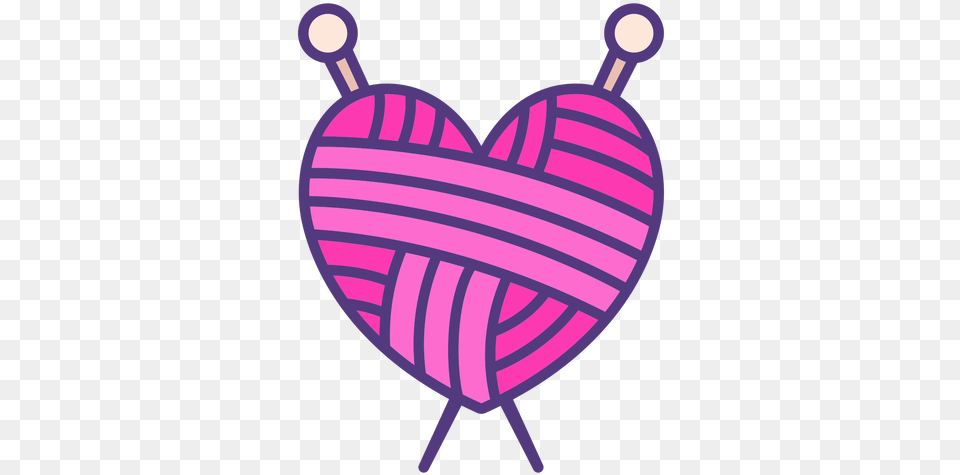 Transparent Svg Vector File Yarn Vector, Balloon, Purple, Heart, Knot Free Png