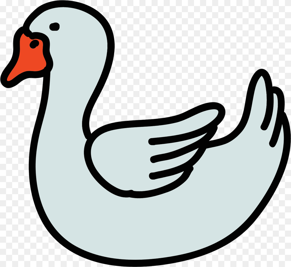 Transparent Swan Silhouette Ayam Bebek Dan Burung, Animal, Beak, Bird, Goose Png