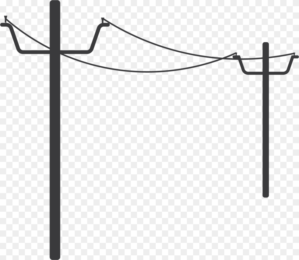 Transparent Swirly Lines Power Lines Clipart, Utility Pole Png