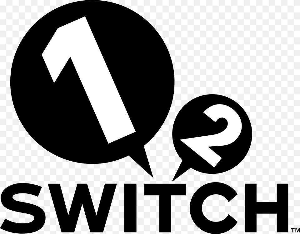 Transparent Switch Logo 1 2 Switch Transparent, Text, Symbol, Number Free Png