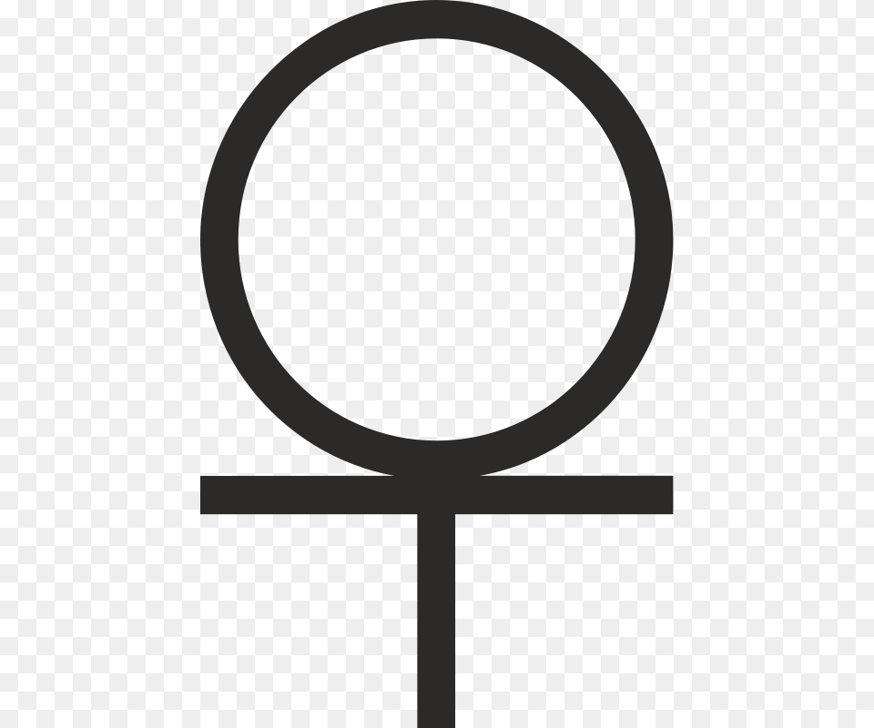 Symbol Ankh Clipart Symbol Of Cross With Circle On Top, Racket, Astronomy, Moon, Nature Free Transparent Png