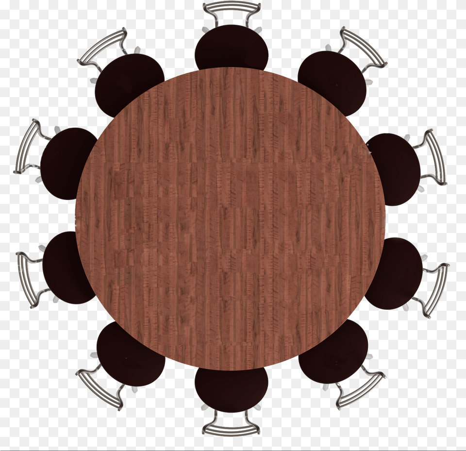 Transparent Table And Chairs Clipart Round Tables Top View, Indoors, Interior Design, Wood, Chair Png Image